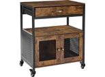 Mobile Bar Succebuy, A 4 Livelli, Mobile Con Rotelle E Porta A Rete