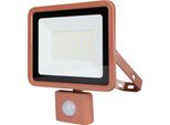 Rev Proiettore Led Eco+, Con Sensore, 30W, 6500K, 2550Lm, Bianco Freddo, IP44, Terracotta