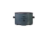 Eco Fire - Griglia A Pellet Portatile Modello "Apache"" Con Piastra In Acciaio Diametro 38 Cm E Spessore 6 Mm - Grigio Antracite"