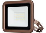 Rev Proiettore Led Eco+, 10W, 6500K, 800Lm, Bianco Freddo, IP65, Bronzo