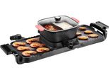 Hot Pot E Grill 2300 W 2 In 1 - Grill Elettrico Senza Fumo Con Pentola Rimovibile - Apparecchio Combinato Per Grigliare E Cucinare