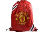 Manchester United Fc - Borsa Da Ginnastica, Con Strisce BS6013 (Taglia Unica) (Rosso/Giallo/Bianco)