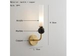 Applique, Stile Moderno, Lampadina Led, Materiale Rame, Luce Calda, Stile B-Oro