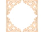 4Pcs Stile Europeo Legno Intagliato Angolo Applique Decalcomania Per Casa Mobili Porta Gabinetto Decorazione 11X11Cm