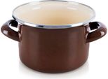 Orion | Casseruola - Marrone - 14 Cm - 950 Ml - Acciaio Smaltato - Adatto All'induzione