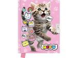 Diario Con Lucchetto 80K 14X18Cm Cat Meow