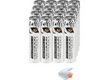 Batterie Ricaricabili Agli Ioni Di Litio, 3500Mah Aa, 1300Mwh Aaa, 16 Pezzi Di Batterie Aaa