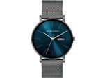 Jacob Jensen 167 Orologio Da Uomo Al Quarzo E Titanio Con Cinturino In Maglia Blu