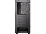 Antec VX-320 Argb Case Pc Midi Tower Nero Con Vetro Temperato Supporto Atx
