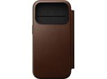 Nomad Modern Leather Folio, Marrone - Iphone 17 Pro