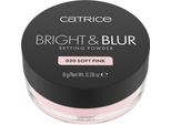 Catrice Bright & Blur Setting Powder, 020 - Soft Pink, Rosa, Contenitore, Cipria In Polvere, 8 G, Donna