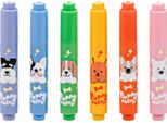 Mini Evidenziatori 6 Colori Puppy Party M&G