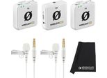 Rode Wireless Me Dual White Con 2X Lavalier Go Bianco E Tessuto