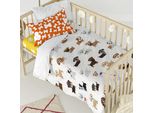 Cani Set Copripiumino Lettino 2 Pezzi 100X120 Cm (Lettino) 100% Cotone Europe