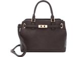 L.Credi Borsetta Borsa A Tracolla Renate Handle Bag Chocolate Marrone Scuro