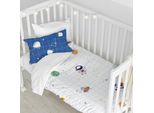 Set Copripiumino Space Explorer 2 Pezzi 100X120 Cm (Lettino) 100X120 Cm (Lettino) 100% Cotone Europe