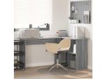 Vidaxl Scrivania Grigio Sonoma 142 X 102 X 73 Cm Materiale A Base Di Legno