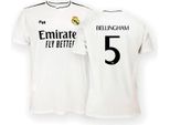 Maglietta A Maniche Corte Real Madrid 24/25 Bellingham Home Bianco 2XL Uomo,Donna Bianco 2XL