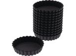 Matfer Bourgeat Teglia Per Crostata Rotonda Scanalata 10 Cm (12 Pezzi)
