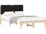Vidaxl Struttura Letto Con Testiera Imbottita Nera 120 X 200 Cm
