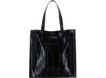 Ted Baker Borsa Shopper Borsa A Tracolla Vannda Croc Effect Icon Bag Black Nero
