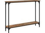 Vidaxl Tavolo Consolle In Legno Recuperato 100 X 23 X 15,5 Cm Materiale A Base Di Legno