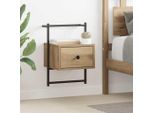 Vidaxl Comodino In Rovere Artigianale 35 X 30 X 51 Cm Materiale A Base Di Legno