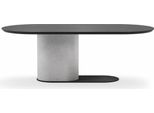 Casa Padrino Tavolo Da Pranzo Nero/Grigio 240 Cm - Mobili Per La Sala Da Pranzo