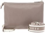 Ted Baker Pelle Borsa A Tracolla Borsa A Tracolla Larinda Webbing Leather Crossbody Bag Taupe Grigio Talpa