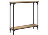 Vidaxl Tavolo Consolle In Rovere Artigianale 75 X 22,5 X 75 Cm Materiale A Base Di Legno