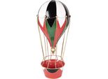 Clayre & Eef Decorazione Natalizia Figura Mongolfiera Ø 26X62 Cm Metallo Rosso