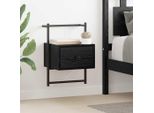 Vidaxl Comodino 2 Pezzi Look Rovere Nero 35 X 30 X 51 Cm