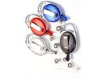 Inf Portachiavi Retrattile 4 Pezzi - Porta Badge In Lega Di Zinco E Pvc