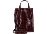 Ted Baker Borsa A Tracolla Wenissa Croc Effect Mini Icon Bag Wine Bordeaux