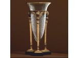 Casa Padrino Candeliere Barocco Vintage Ottone / Nero H. 51 Cm