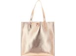 Ted Baker Borsa Shopper Borsa A Tracolla Rosmah Rose Detail Metallic Icon Bag Rosegold Color Oro Rosa