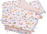 Set Di Biancheria Da Letto Per Bambini In Cotone/Minky 135X100 Cm, Isolato Bobo - Animali Da Favola