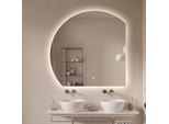 FenomÉ Sensa Specchio Da Bagno Semicircolare - Illuminazione Led E Riscaldamento Dello Specchio - Larghezza 60 Cm