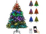 Costway Albero Di Natale Artificiale 150 Cm Con 250 Luci Rgb Controllate Da App, Punte Dei Rami In Pe E Pvc E Telecomando, Albero Di Natale Albero Di Natale