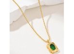 Collana MD-38974 - Oro/Verde KP38974