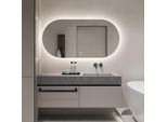 FenomÉ Victoria Specchio Da Bagno Organico - Illuminazione A Led E Riscaldamento Dello Specchio - 50 × 100 Cm