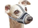 Inf Museruola Riflettente Per Cani - Rete Traspirante Regolabile In Nylon Morbido M