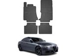 2015-2025 Alfa Romeo Giulia FußMatten Gummi Schwarz 4 Tlg