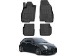 2008-2018 Alfa Romeo Mito FußMatten Tpe Schwarz 4 Tlg