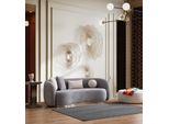 Divano 4 Posti Imbottito Divano Grigio Tessuto Seduta Design Tessuto Divano Moderno Divani