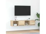 Vidaxl Mobili Tv 2 Pezzi Rovere Sonoma 60X31X25,5 Cm Materiale A Base Di Legno