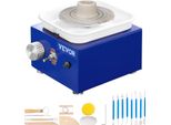 Tornio Per Ceramica 30 W, Blu Tornio Elettrico 10 Cm 300 Giri/Min. Tornio Per Ceramica, Macchina Per Modellare Con Grembiule, Adatto Per Principianti, Appassionati Ecc.