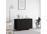 Vidaxl Credenza Nera 120 X 41 X 75 Cm Materiale A Base Di Legno