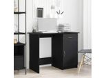 Maison Exclusive - Scrivania Con Contenitore Effetto Rovere Nero 100 X 50 X 76 Cm