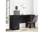 Maison Exclusive - Scrivania Rovere Nero 140 X 49 X 76 Cm Legno Multistrato